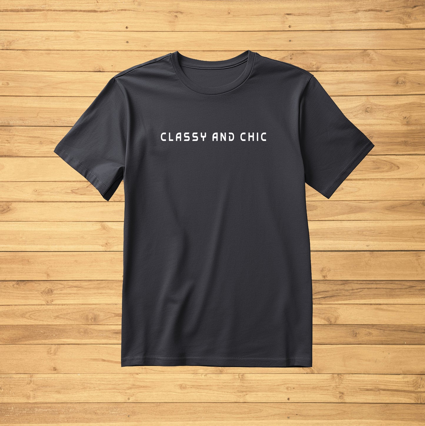 Crew Neck T-Shirt -CLASSY AND CHIC
