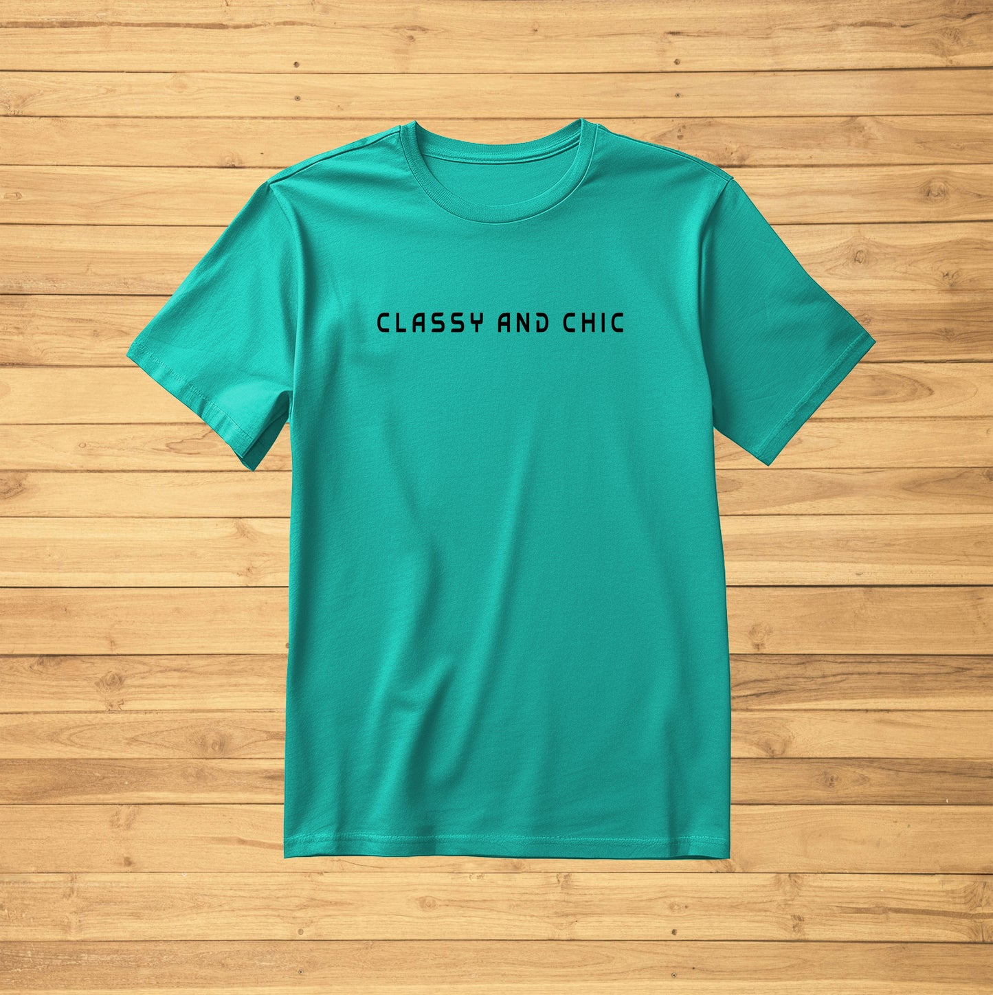 Crew Neck T-Shirt -CLASSY AND CHIC