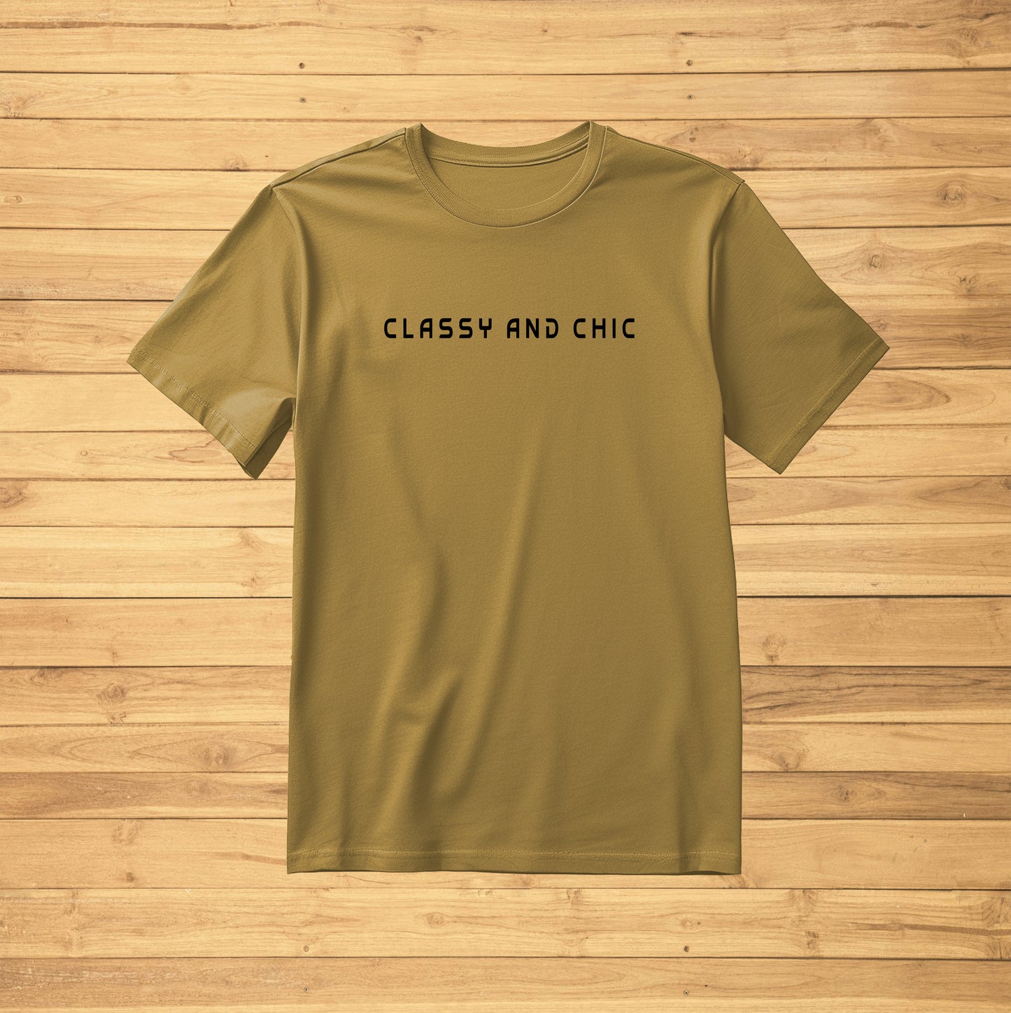 Crew Neck T-Shirt -CLASSY AND CHIC