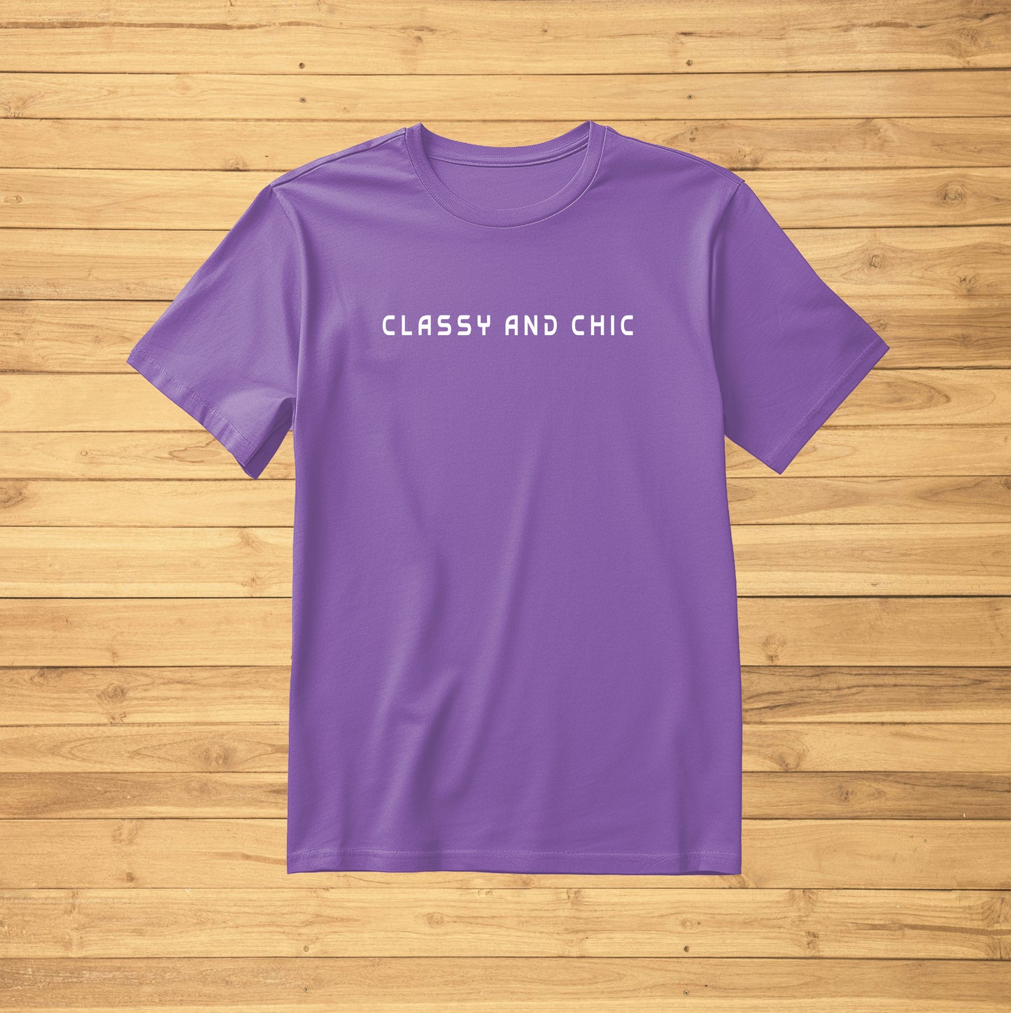 Crew Neck T-Shirt -CLASSY AND CHIC
