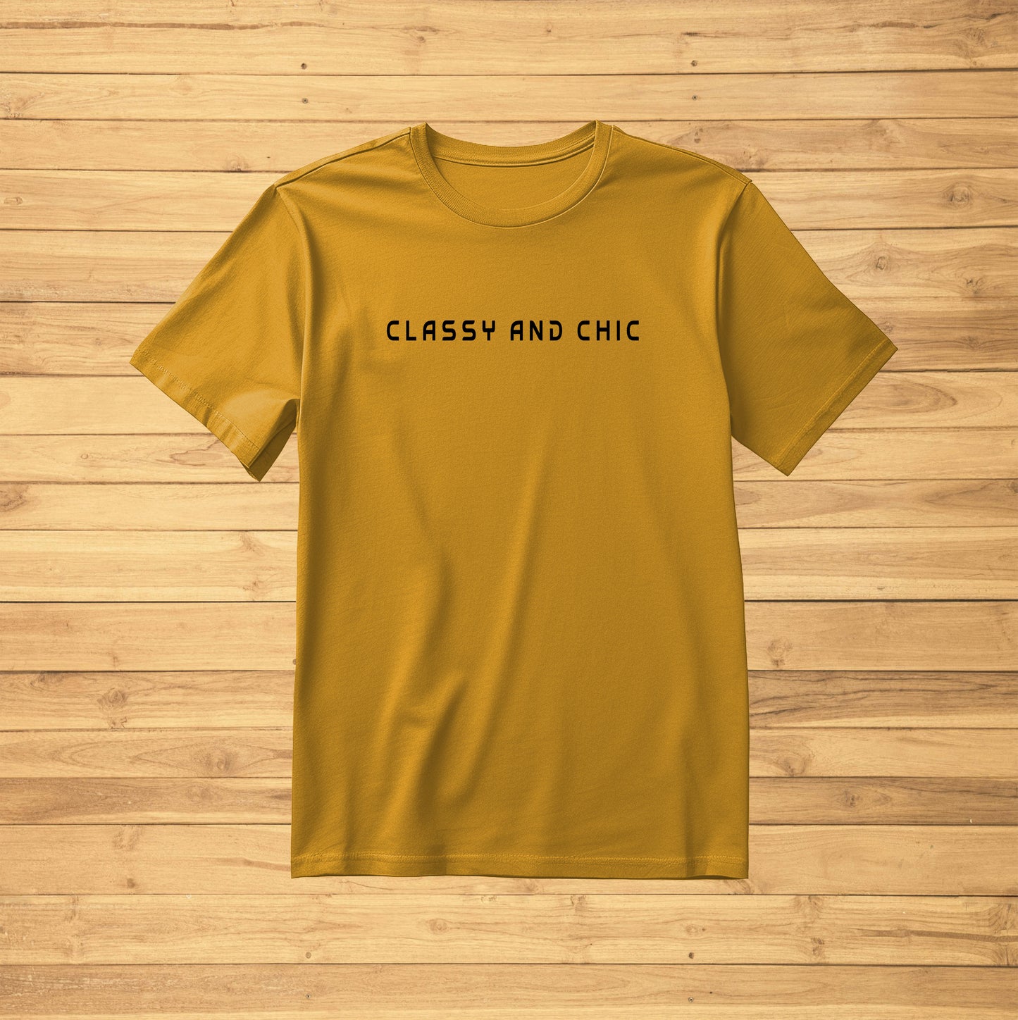 Crew Neck T-Shirt -CLASSY AND CHIC