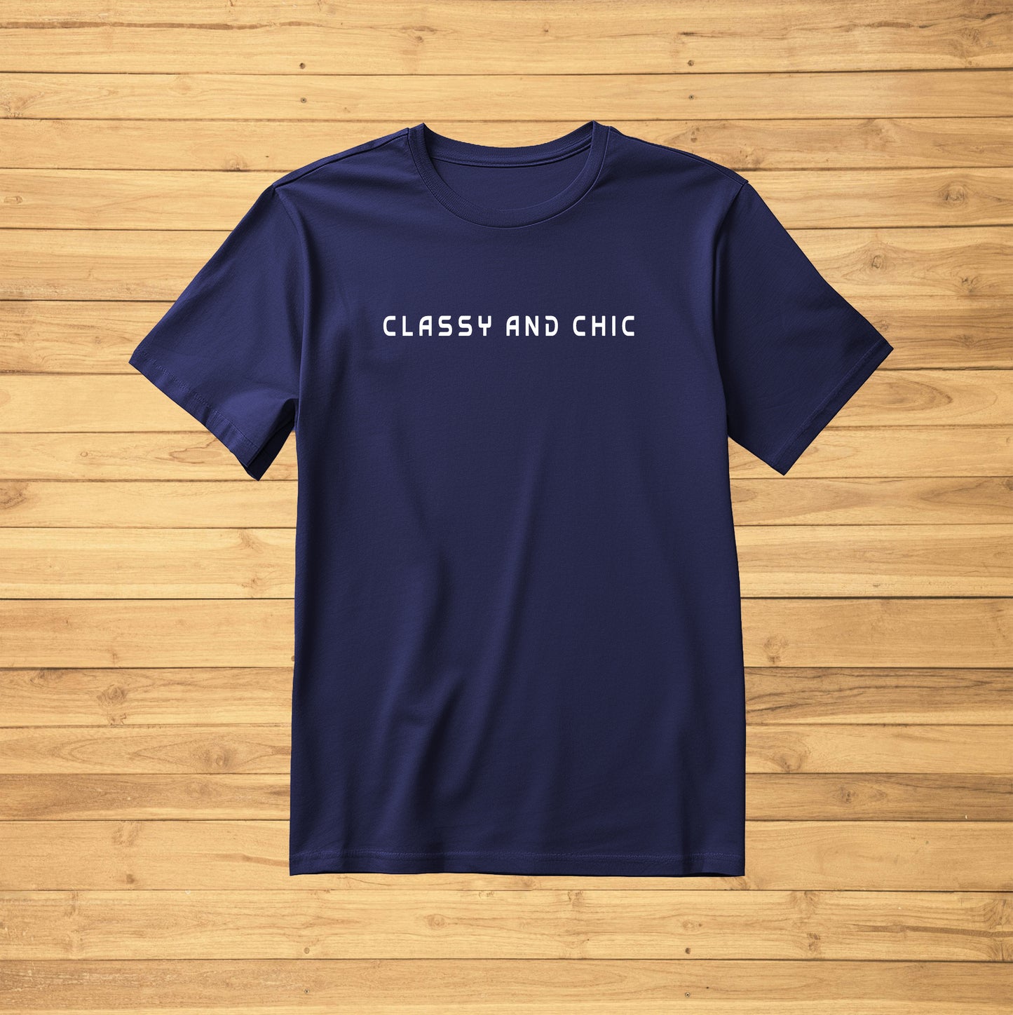 Crew Neck T-Shirt -CLASSY AND CHIC
