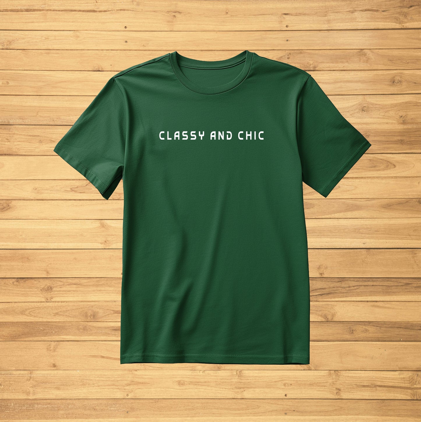 Crew Neck T-Shirt -CLASSY AND CHIC