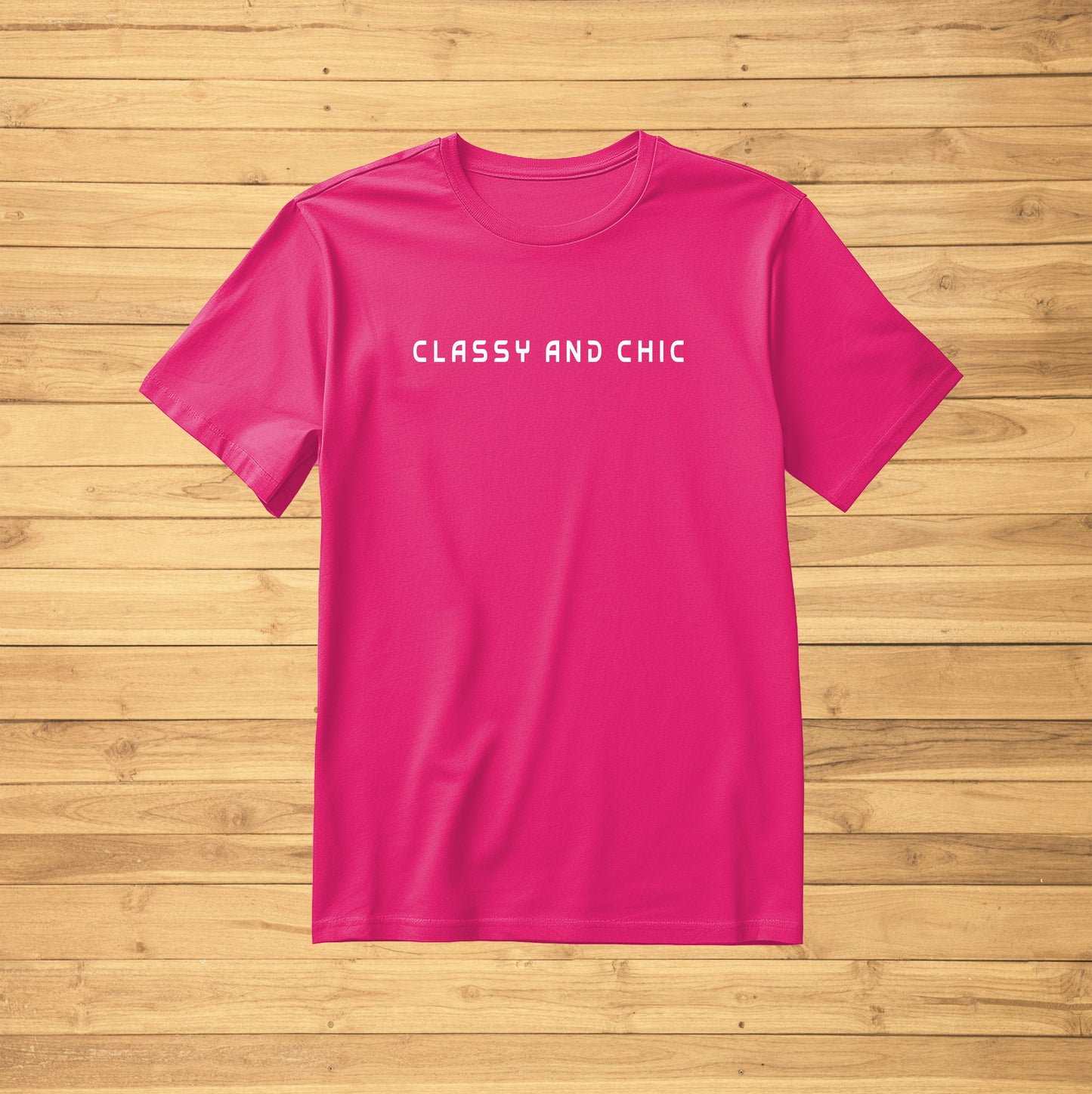 Crew Neck T-Shirt -CLASSY AND CHIC