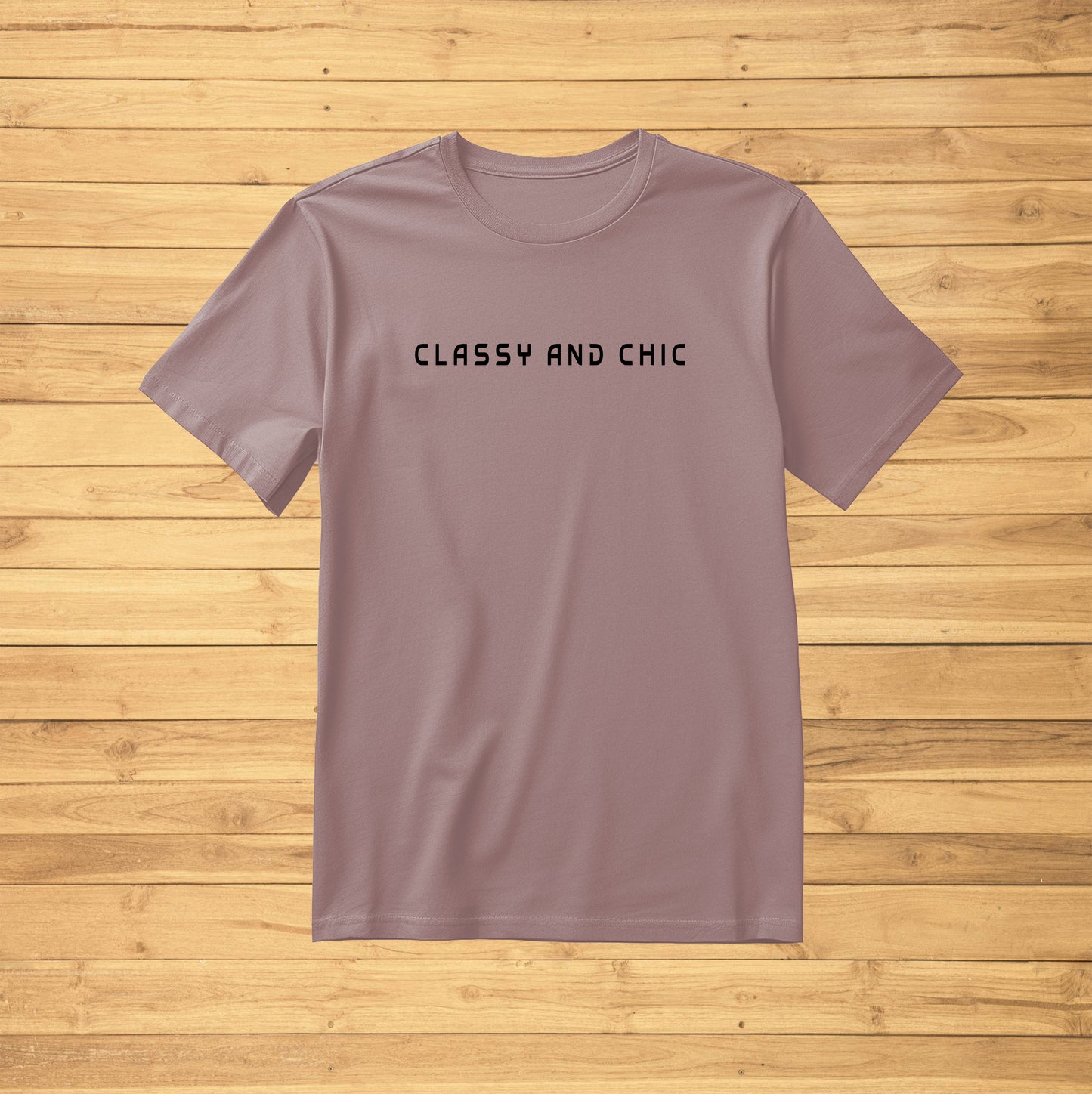 Crew Neck T-Shirt -CLASSY AND CHIC