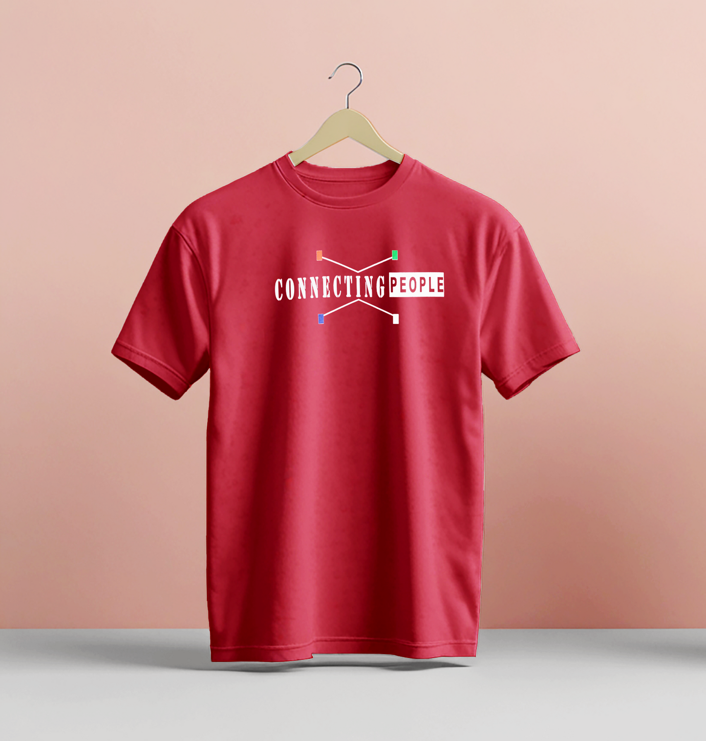 Crew Neck T-Shirts -Connecting People
