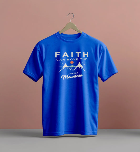 Crew Neck T-Shirts -Faith