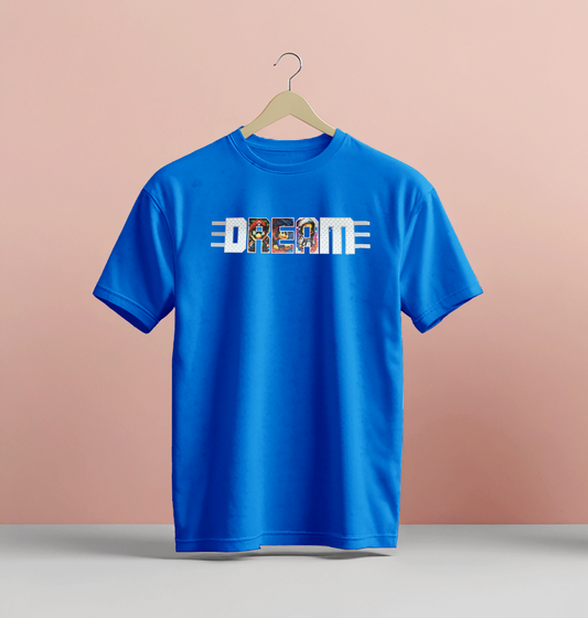 Crew Neck T-Shirts -Dream