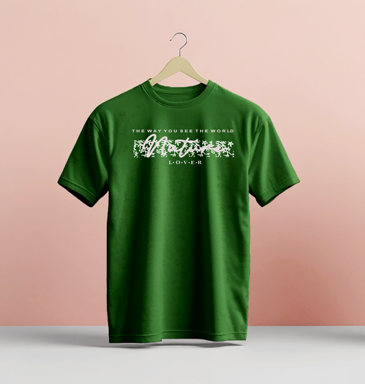 Crew Neck T-Shirts - Nature Lover (Green)
